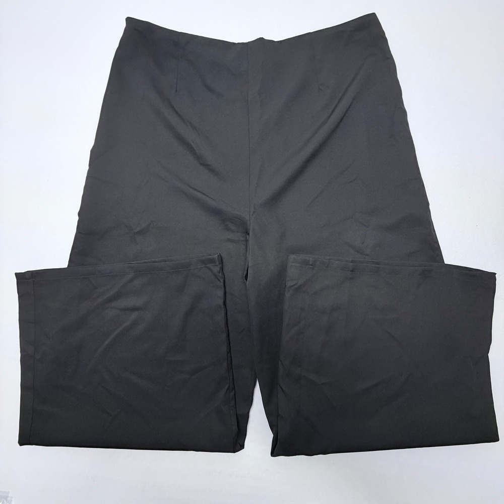 Boohoo Plus Tailored Wide Leg Trouser Black Size US 20 NWT
